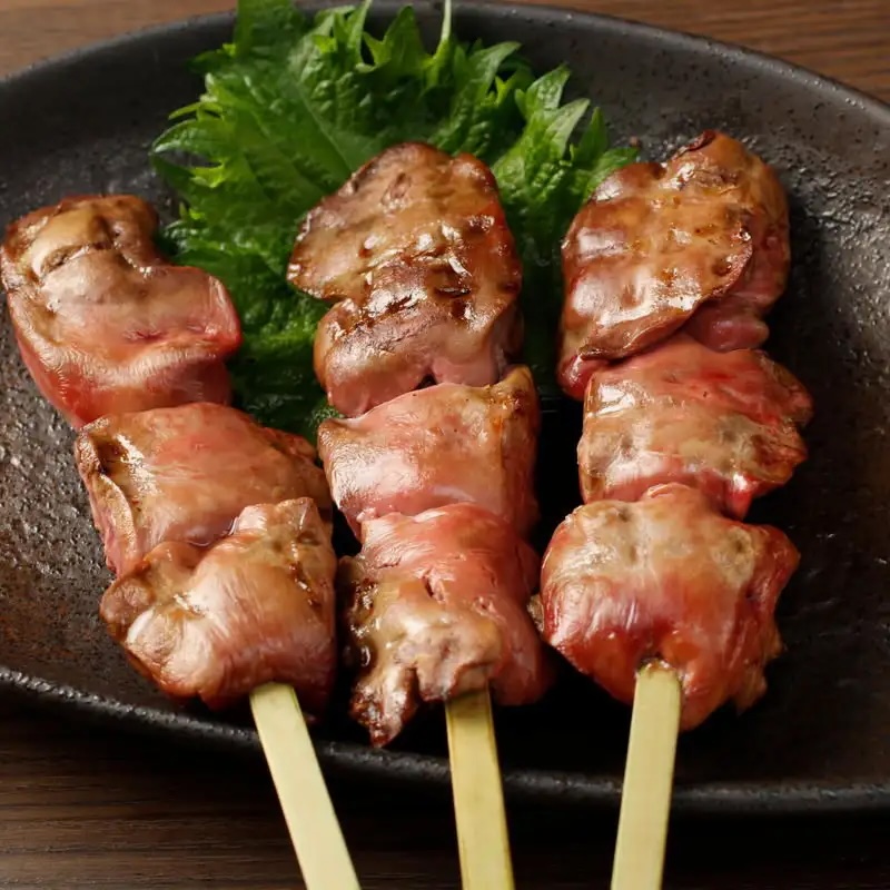 しっとり旨い！　白レバー串