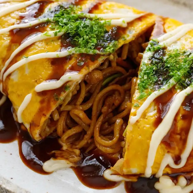 ふんわり★チーズオムそば