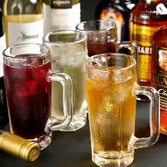 【シンプルコース】◇軽いおつまみともんじゃがメインのサク飲みしたい方にピッタリ２時間宴会♪◇